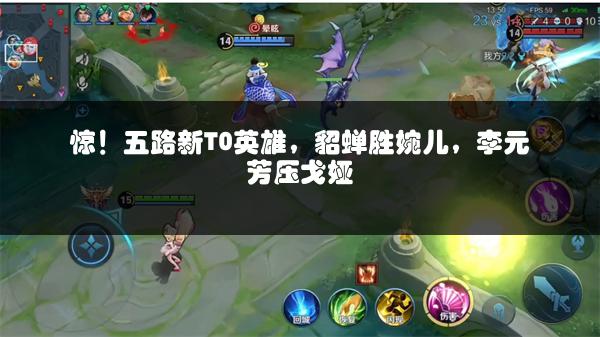 惊！五路新T0英雄，貂蝉胜婉儿，李元芳压戈娅