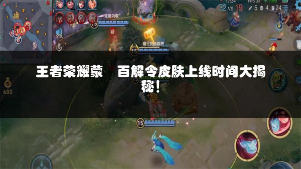 王者荣耀蒙犽百解令皮肤上线时间大揭秘！