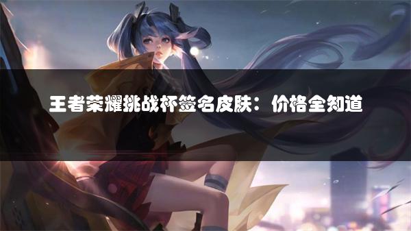王者荣耀挑战杯签名皮肤：价格全知道