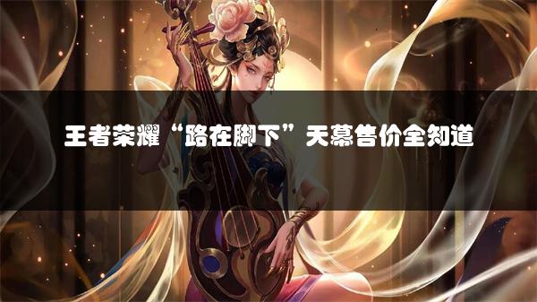 王者荣耀“路在脚下”天幕售价全知道