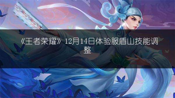 《王者荣耀》12月14日体验服盾山技能调整