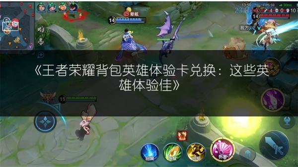 《王者荣耀背包英雄体验卡兑换：这些英雄体验佳》