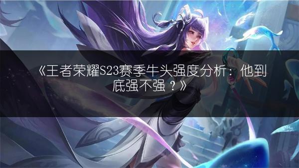 《王者荣耀S23技能流虞姬玩法全解析》