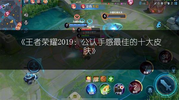 《王者荣耀2019：公认手感最佳的十大皮肤》