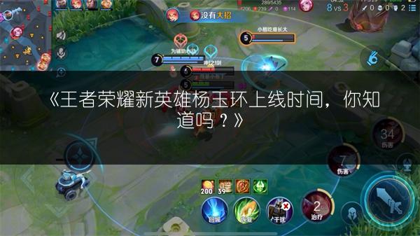 《王者荣耀新英雄杨玉环上线时间，你知道吗？》