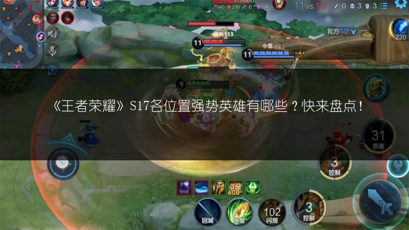《王者荣耀》S17各位置强势英雄有哪些？快来盘点！