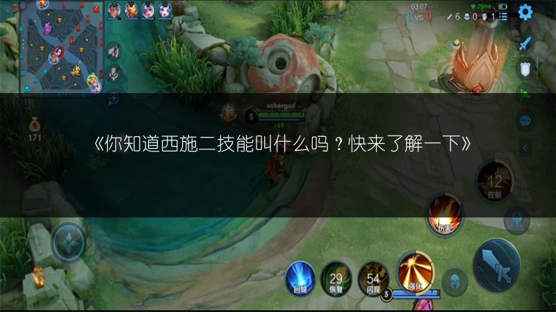 《你知道西施二技能叫什么吗？快来了解一下》