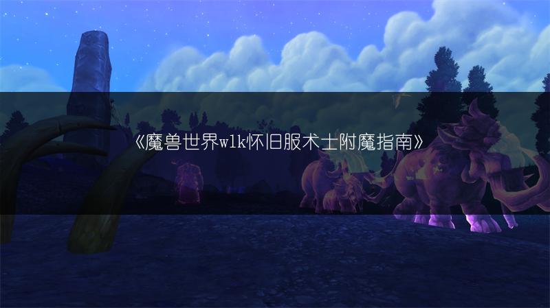 《魔兽世界wlk怀旧服术士附魔指南》