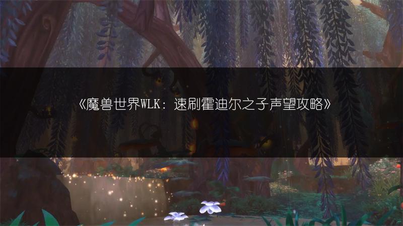 《魔兽世界WLK：速刷霍迪尔之子声望攻略》