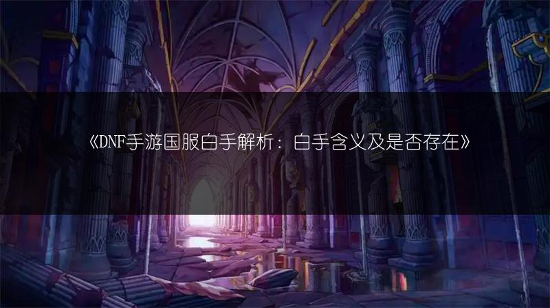 《DNF手游国服白手解析：白手含义及是否存在》