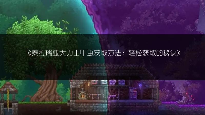 《泰拉瑞亚大力士甲虫获取方法：轻松获取的秘诀》
