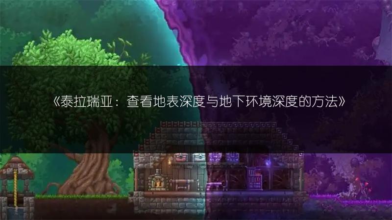 《泰拉瑞亚：查看地表深度与地下环境深度的方法》