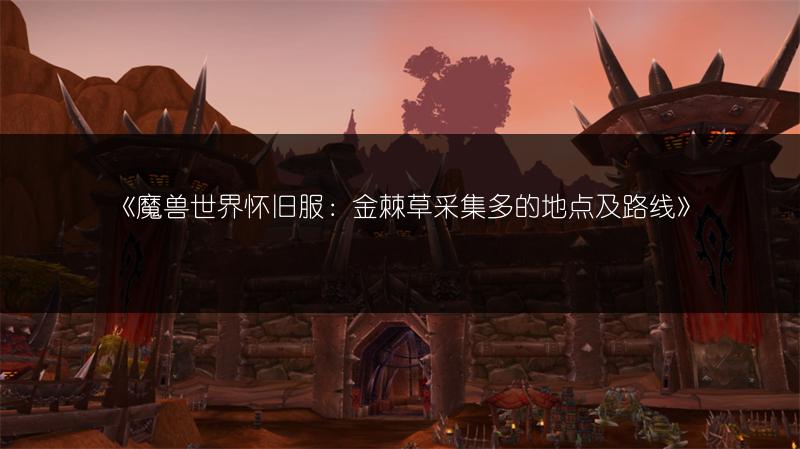 《魔兽世界怀旧服：金棘草采集多的地点及路线》