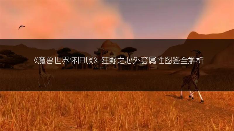 《魔兽世界怀旧服》狂野之心外套属性图鉴全解析