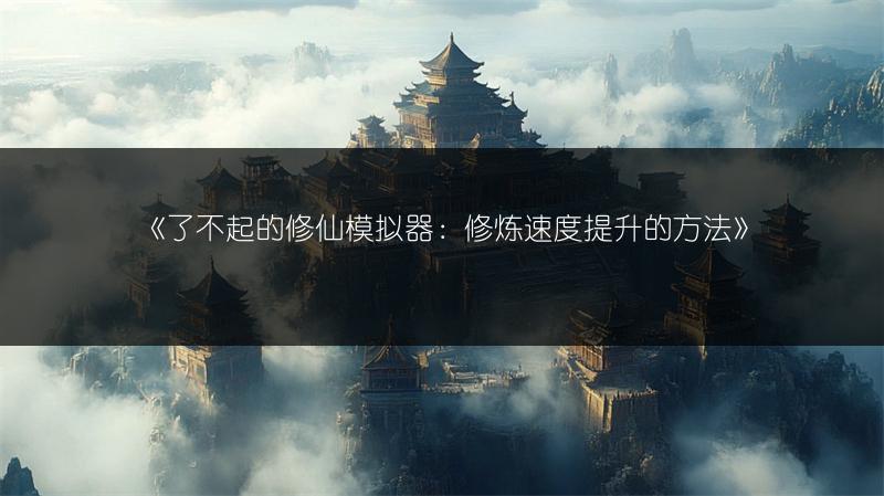 《了不起的修仙模拟器：修炼速度提升的方法》