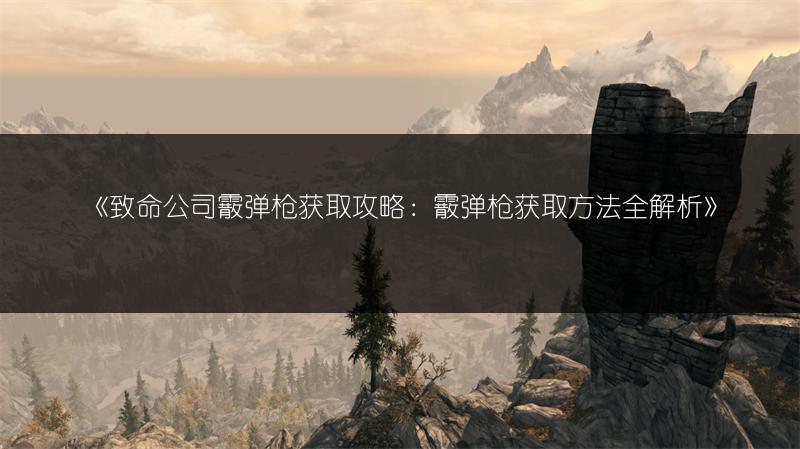 《致命公司霰弹枪获取攻略：霰弹枪获取方法全解析》