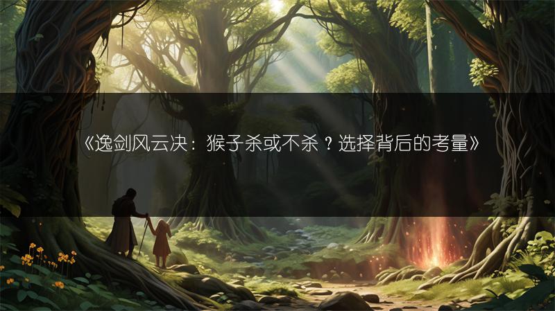 《逸剑风云决：猴子杀或不杀？选择背后的考量》