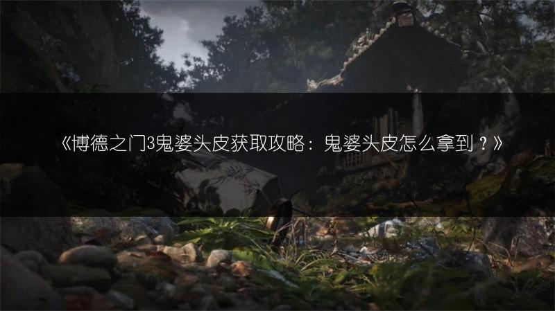 《博德之门3鬼婆头皮获取攻略：鬼婆头皮怎么拿到？》