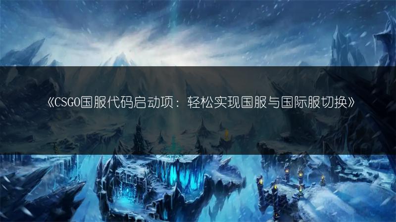《CSGO国服代码启动项：轻松实现国服与国际服切换》