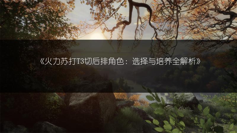 《火力苏打T3切后排角色：选择与培养全解析》