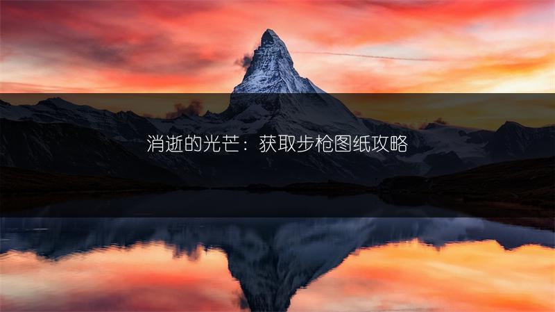消逝的光芒：获取步枪图纸攻略