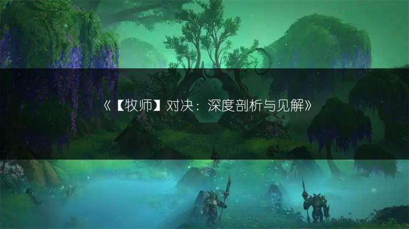 《【牧师】对决：深度剖析与见解》