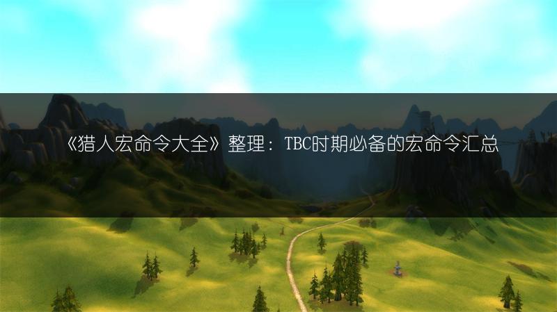 《猎人宏命令大全》整理：TBC时期必备的宏命令汇总