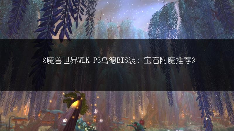 《魔兽世界WLK P3鸟德BIS装：宝石附魔推荐》
