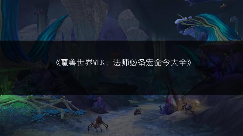 《魔兽世界WLK：法师必备宏命令大全》