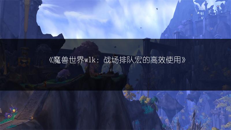 《魔兽世界wlk：战场排队宏的高效使用》