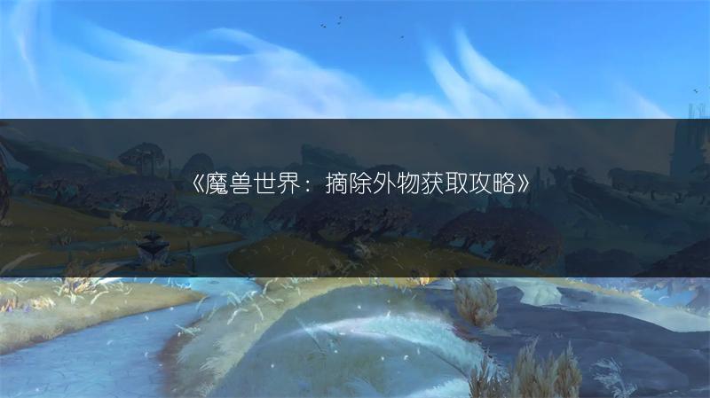 《魔兽世界：摘除外物获取攻略》
