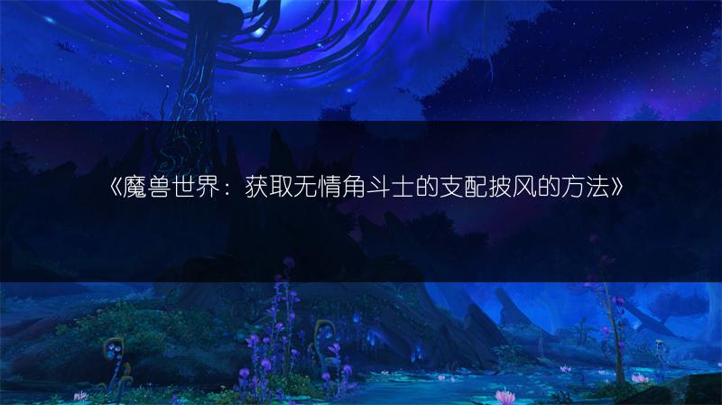 《魔兽世界：获取无情角斗士的支配披风的方法》