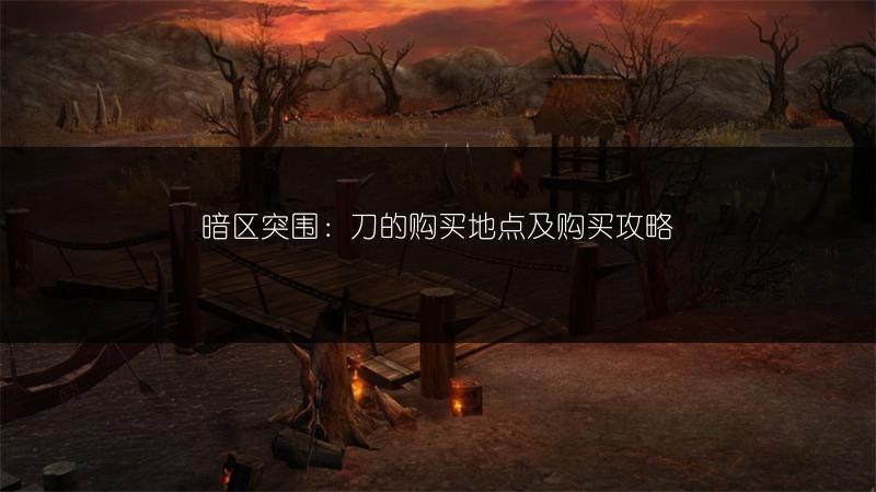 暗区突围：刀的购买地点及购买攻略