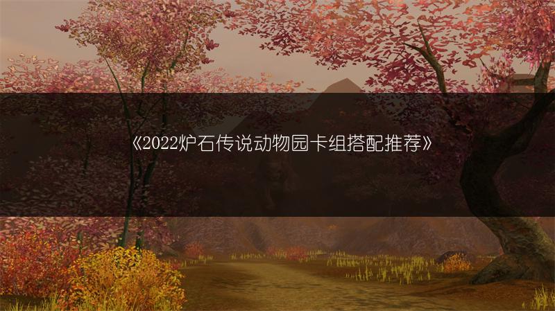 《2022炉石传说动物园卡组搭配推荐》