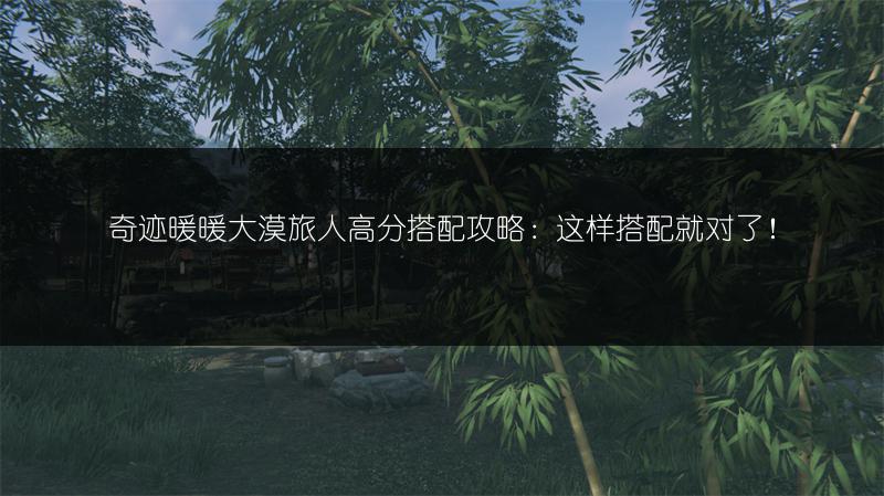 奇迹暖暖大漠旅人高分搭配攻略：这样搭配就对了！