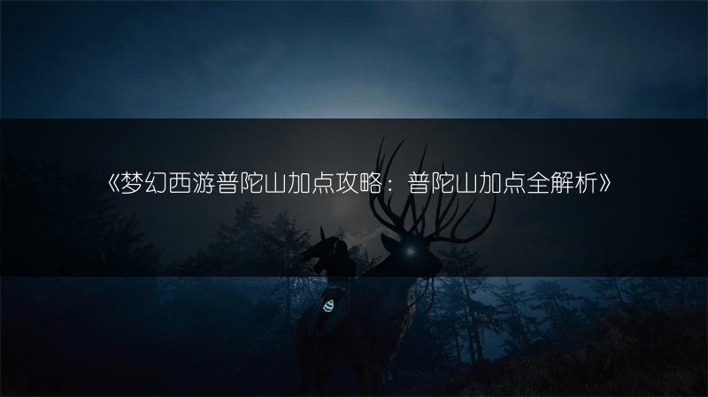 《梦幻西游普陀山加点攻略：普陀山加点全解析》