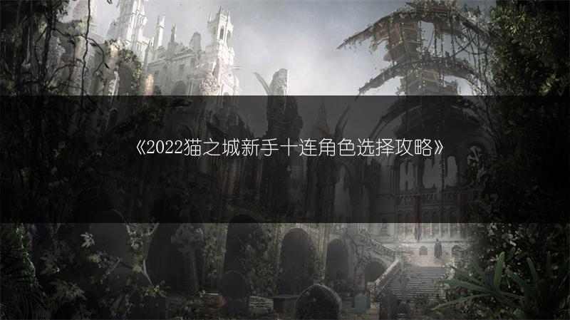《2022猫之城新手十连角色选择攻略》