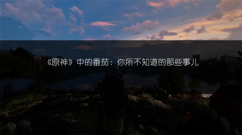 《原神》中的番茄：你所不知道的那些事儿