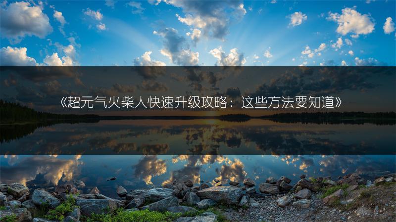 《超元气火柴人快速升级攻略：这些方法要知道》