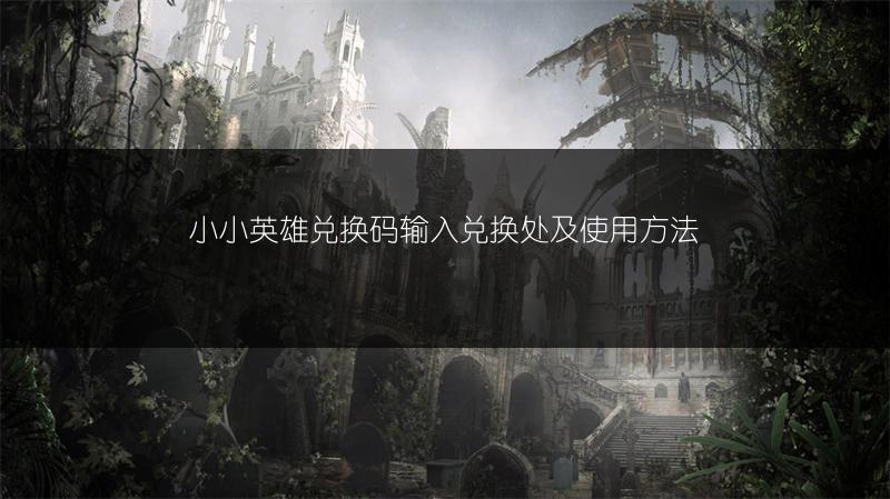 小小英雄兑换码输入兑换处及使用方法