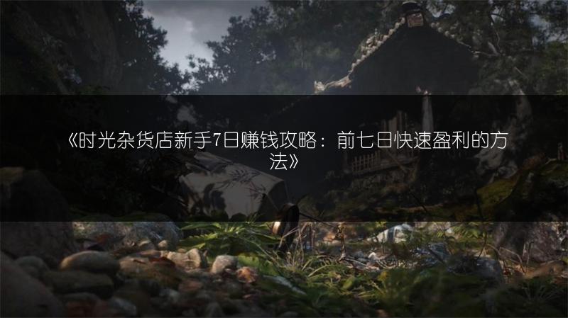 《时光杂货店新手7日赚钱攻略：前七日快速盈利的方法》