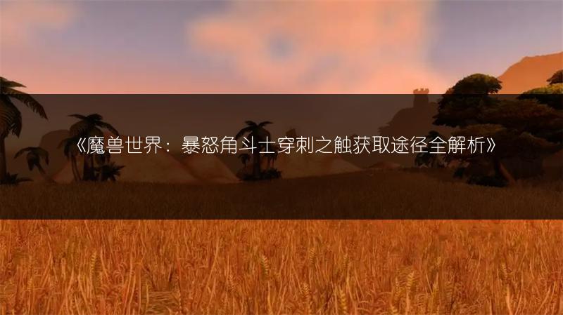 《魔兽世界：暴怒角斗士穿刺之触获取途径全解析》