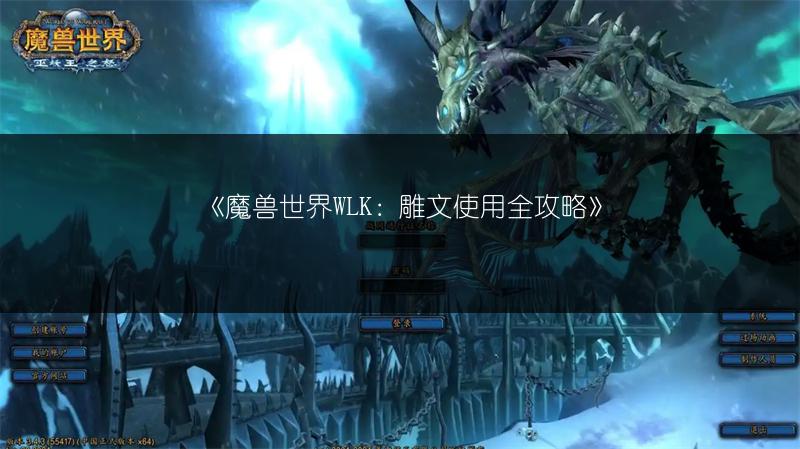 《魔兽世界WLK：雕文使用全攻略》