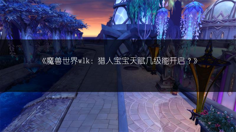 《魔兽世界wlk：猎人宝宝天赋几级能开启？》