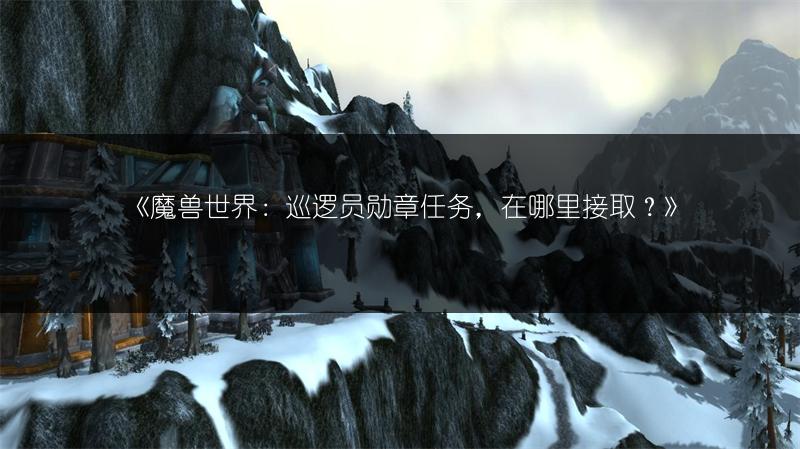 《魔兽世界：巡逻员勋章任务，在哪里接取？》