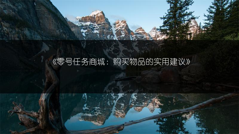 《零号任务商城：购买物品的实用建议》