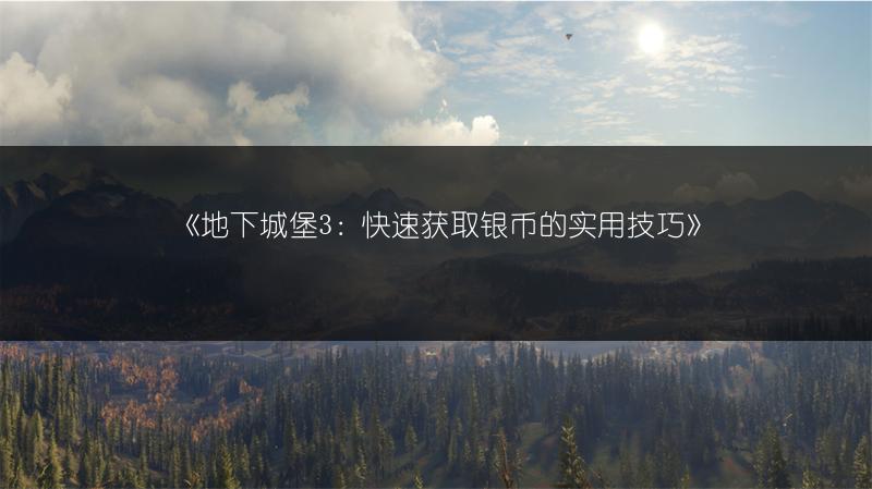 《地下城堡3：快速获取银币的实用技巧》