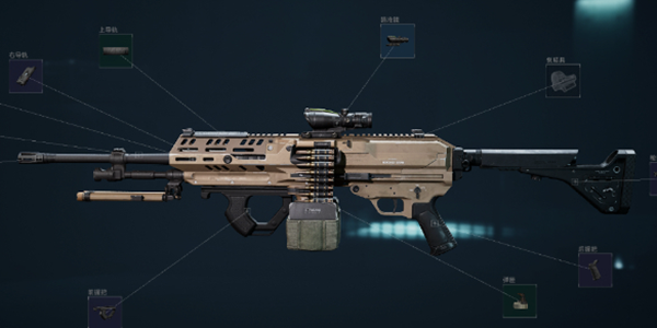 三角洲行动M250怎么改枪图一