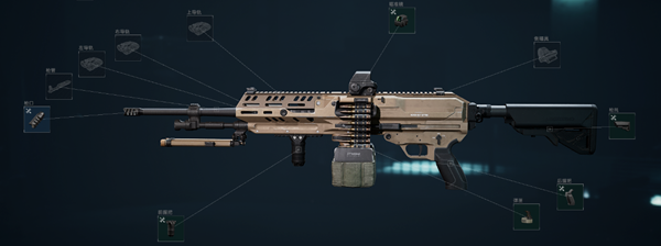 三角洲行动M250怎么改枪图三