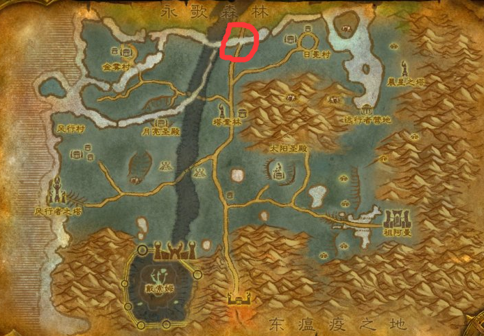 魔兽世界艾伦达尔桥在哪